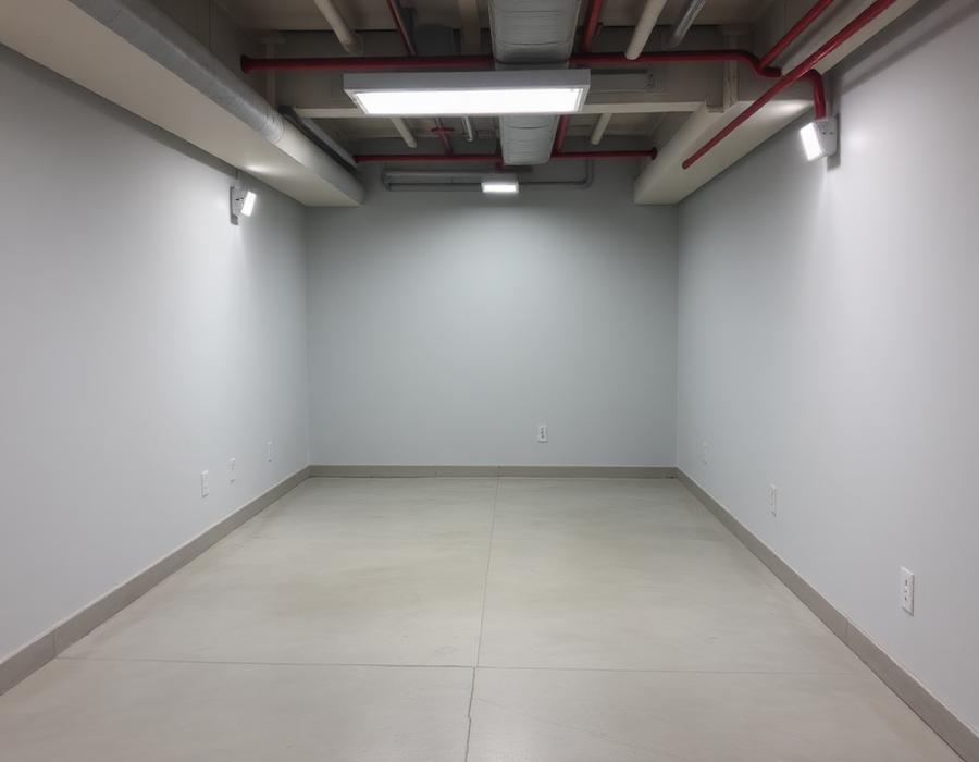 After: Flooded basement, fully restored in 72 hours