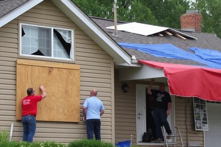 Board-up & roof tarping