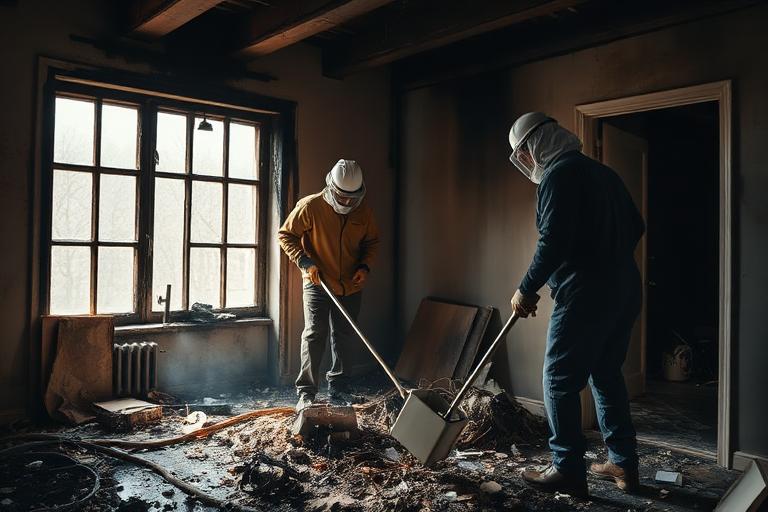 Fire damage cleanup