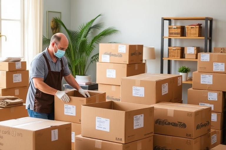 Contents cleaning & pack-out